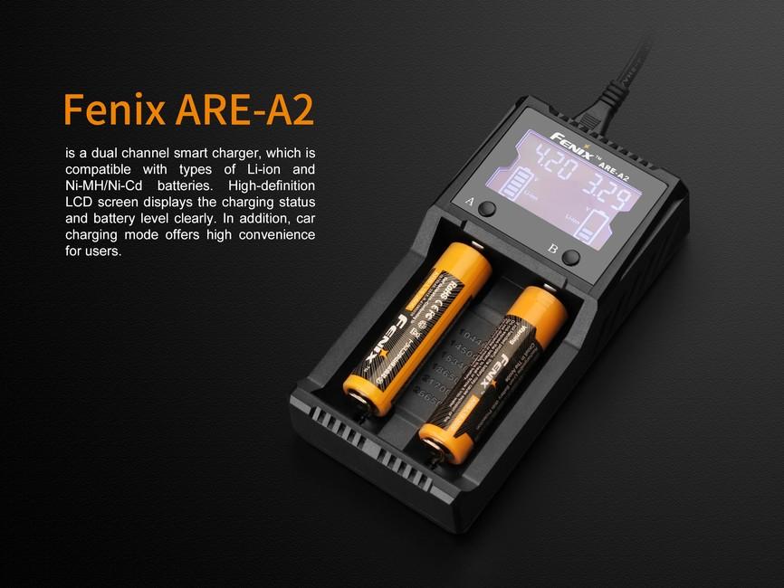 Fenix ARE-A2 Ladegerät (Li-Ion, NiMH)