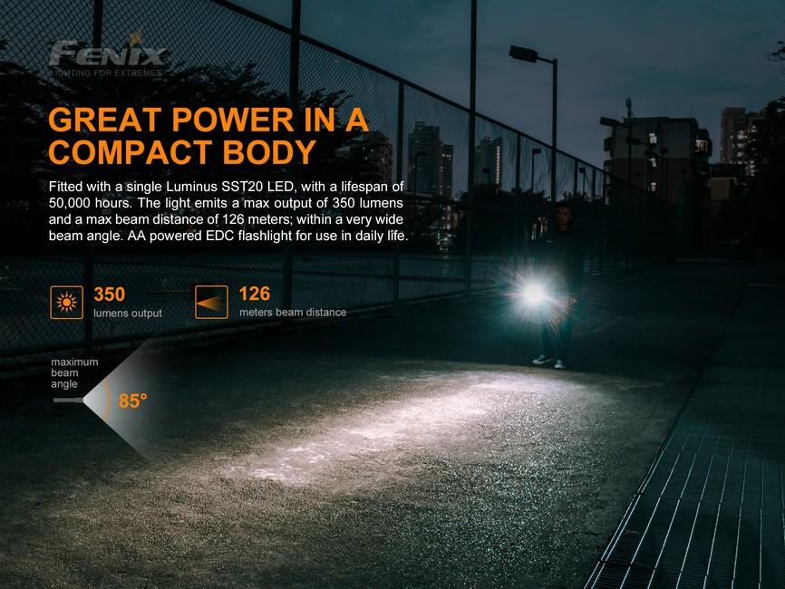 Fenix E20 V2.0 φακός