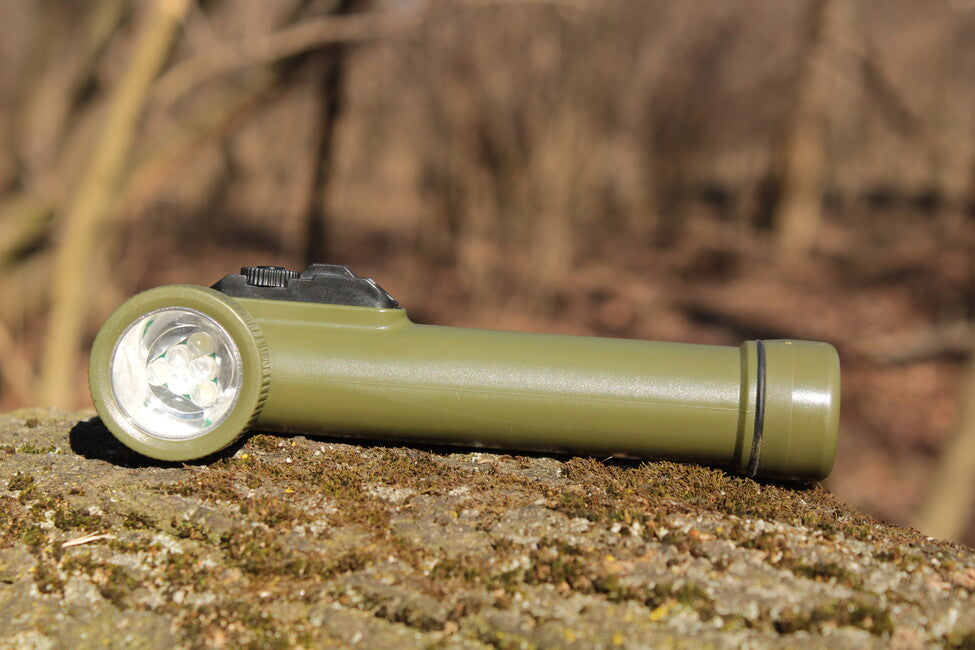 Mil-Tec Army 6 LED Flashlight 16cm, Olive