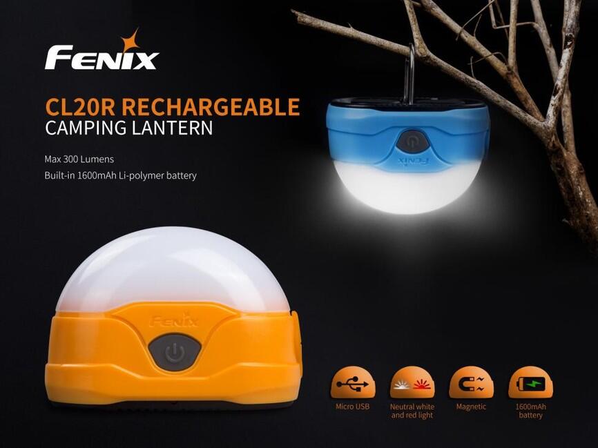 Fenix CL20R Laterne, gelb
