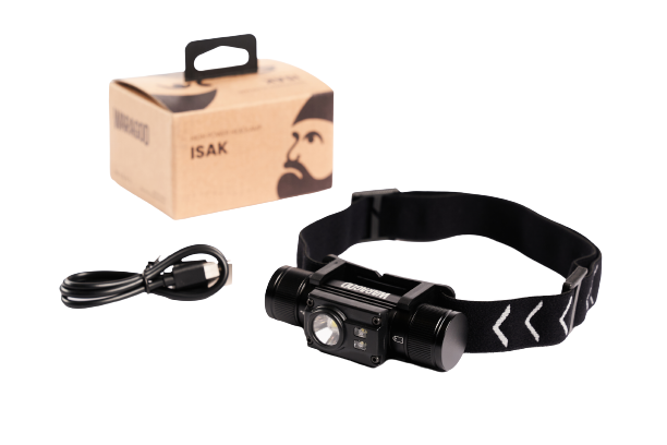 WARAGID ISAK wiederaufladbare stirnlampe