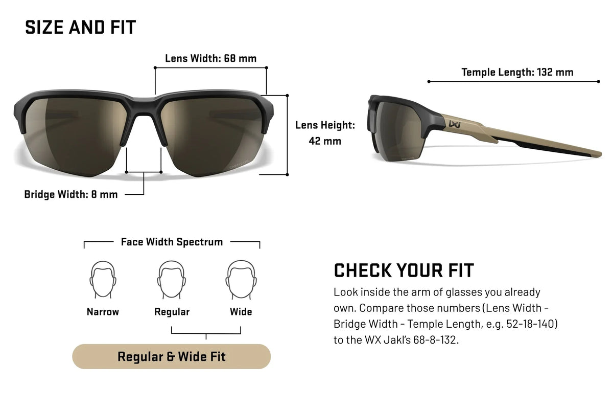 Wiley X Jakl slnečné okuliare Captivate Polarized Green Mirror/ Polished White - Size & Fit