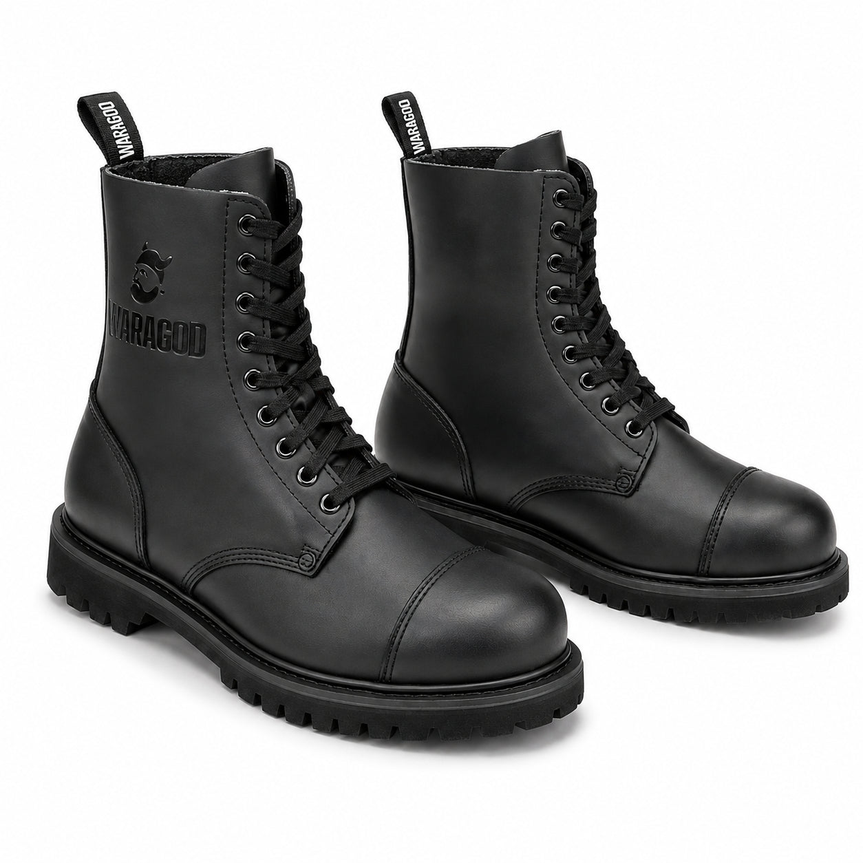 Waragod Jotun Lederkampfstiefel, schwarz