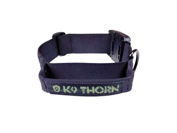 K9 Thorn Halsband mit ITW Nexus Schnalle und Griff, schwarz