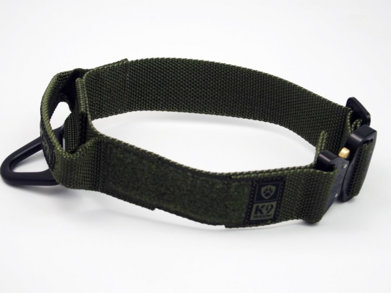 K9 Thorn Halsband mit Griff Cobra-Bravo 45mm, oliv