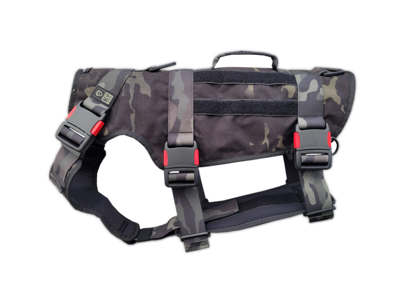 K9 Thorn Harness One Camo, schwarz getarnt