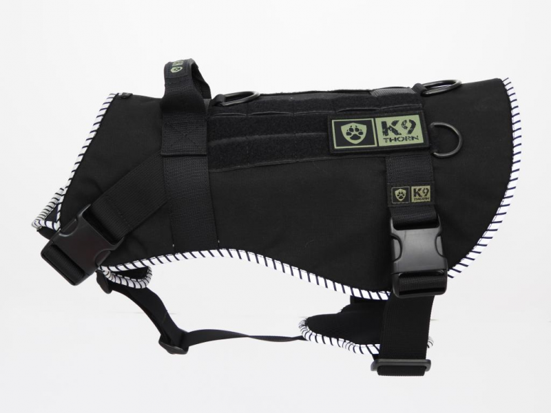 K9 Thorn Echo M, gurtzeug mit reflektierendem element, schwarz