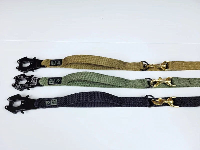 K9 Thorn Kong-Frog-Karabiner Doppelleine mit schwarz, 255 cm