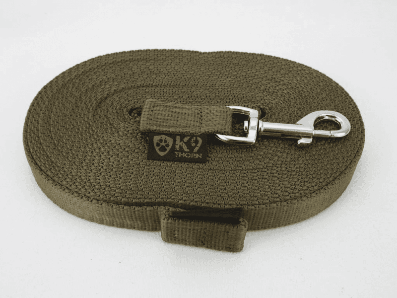 K9 Thorn leine mit Karabiner 20mm/5m, oliv