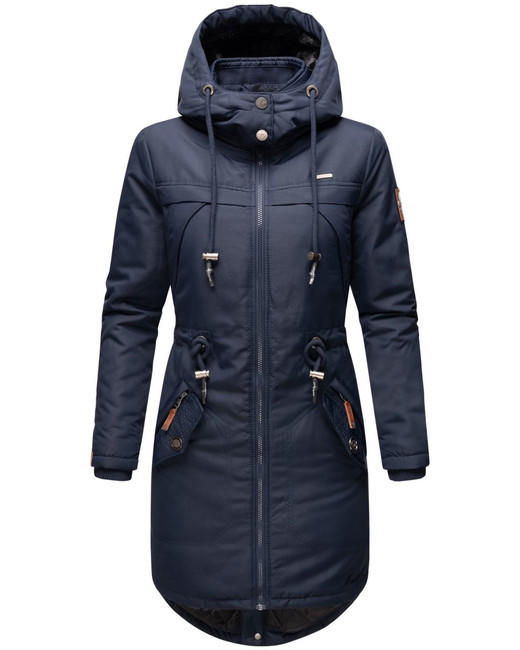 Marikoo Kamii damen-Winterjacke mit Kapuze, Navy