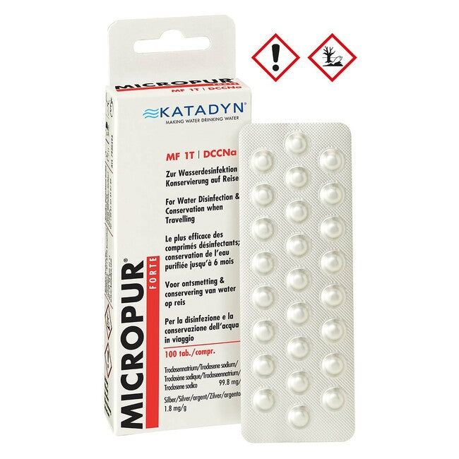 Katadyn Micropur Forte MF 1T Trinkwasserkonservierungsmittel, 100 Tabletten