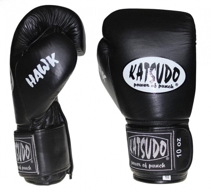 Katsudo Hawk Boxhandschuhe, schwarz
