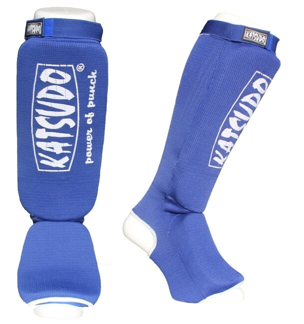 Katsudo Strike Schienbein- und Spannschützer, blau