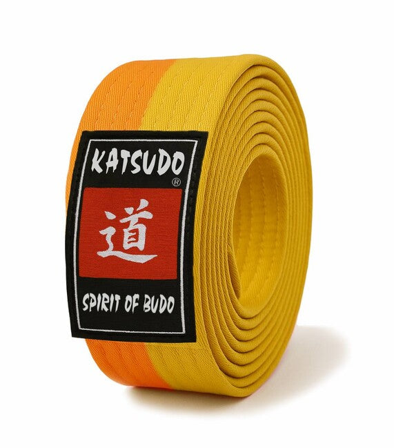 Katsudo Master Obi-Gürtel, gelb-orange