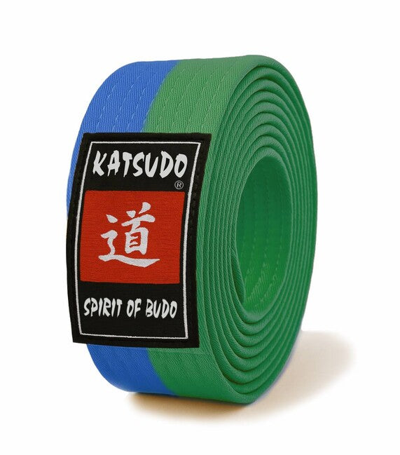 Katsudo Master Obi-Gürtel, grün-blau