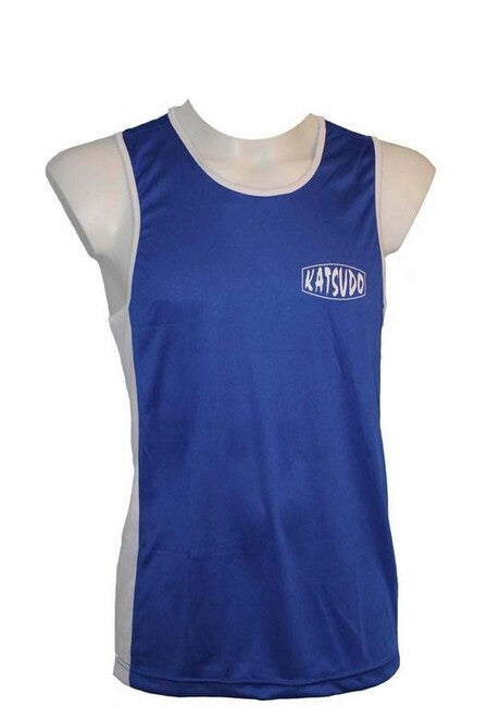 Katsudo Ob Box-Tanktop, blau