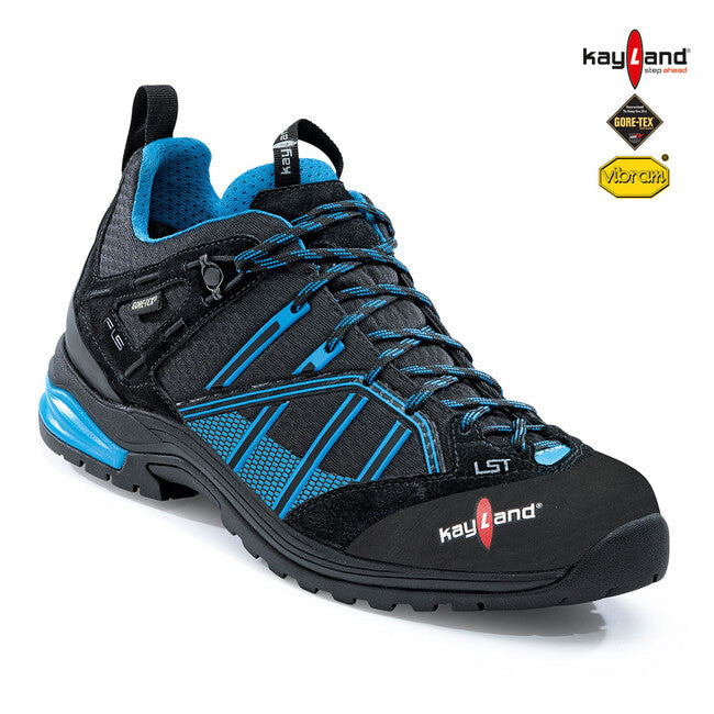 Kayland Track GTX Low Modell für Wanderungen schwarz/blau cyan KAP006M02