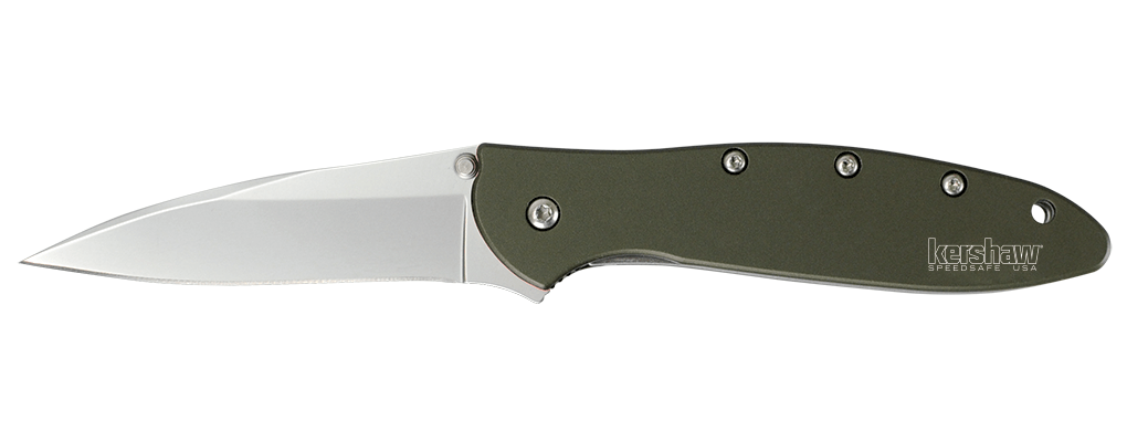 Kershaw Leek - Olive taschenmesser 7,6 cm, olivgrün, aluminium