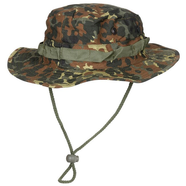 MFH Amerikanischer Hut GI Bush Rip stop mit Kordelzug, BW camo