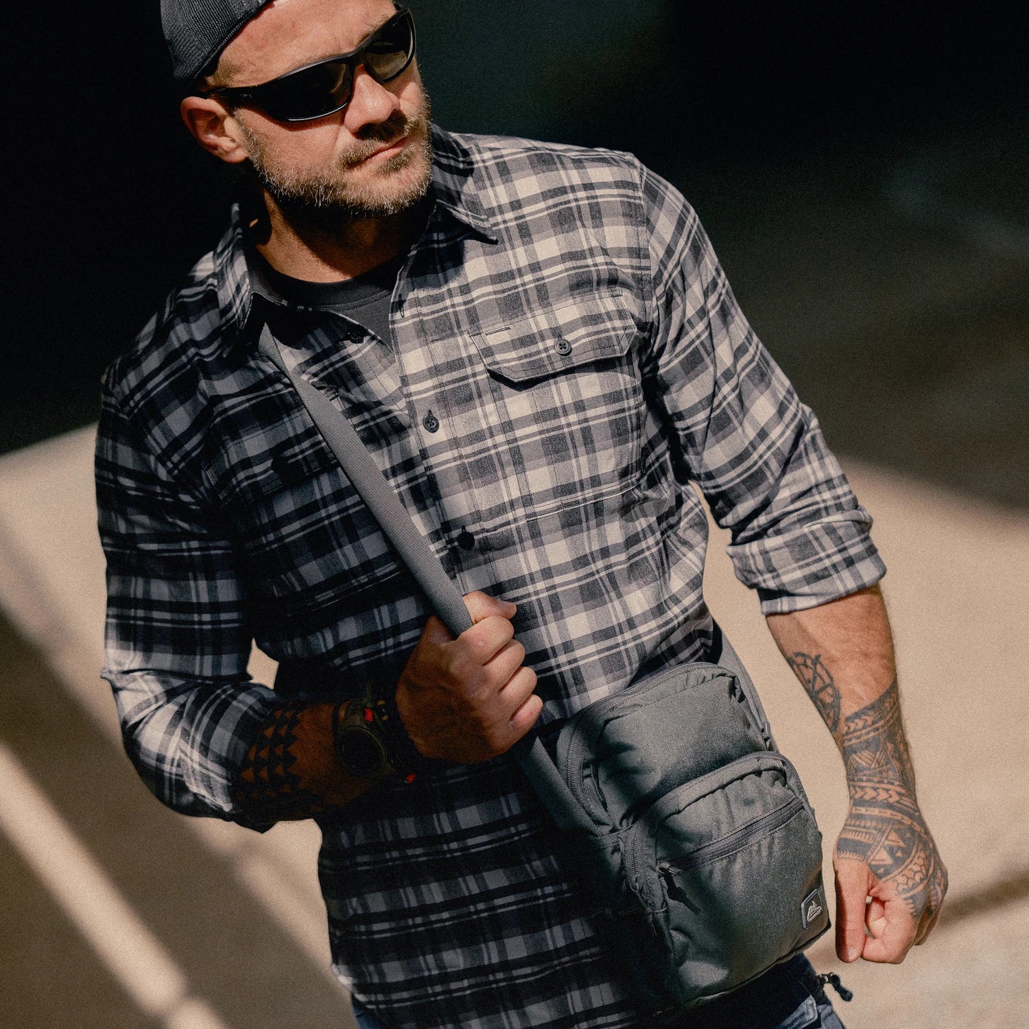 Helikon-Tex GreyMan košeľa Amber Plaid – v použití 3