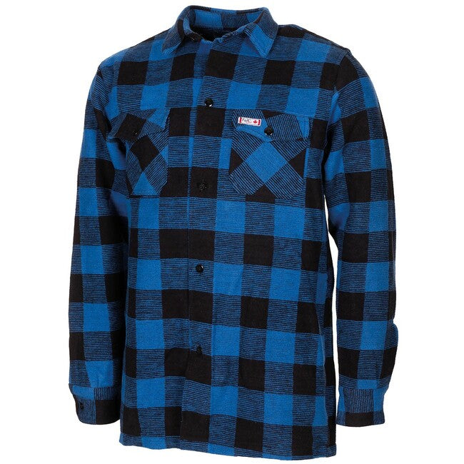 Fox Outdoor Holzfäller Flanellhemd, blau-schwarz