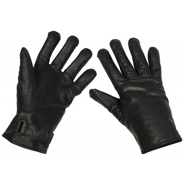 MFH Lederhandschuhe BW, schwarz