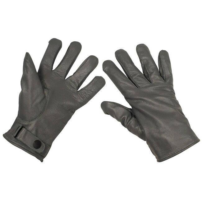 MFH Lederhandschuhe bw, grau
