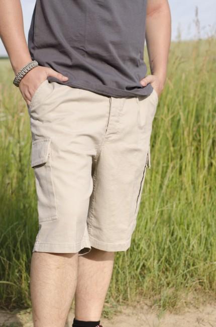 Mil-Tec Moleskin kurz Hose Prewash khaki