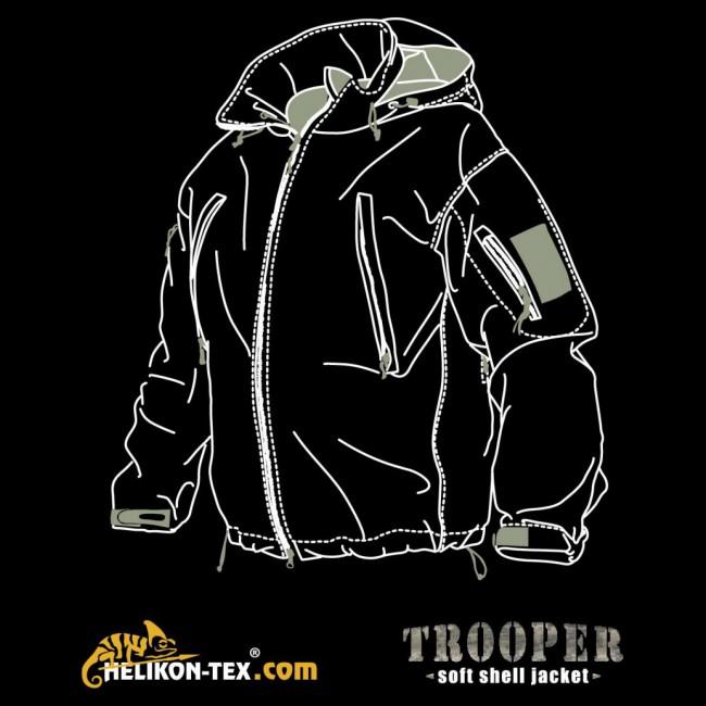 Helikon-Tex Trooper SoftShell Jacket, Alpha Green
