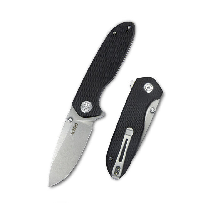 KUBEY Belus Schwarz G10 Schließmesser