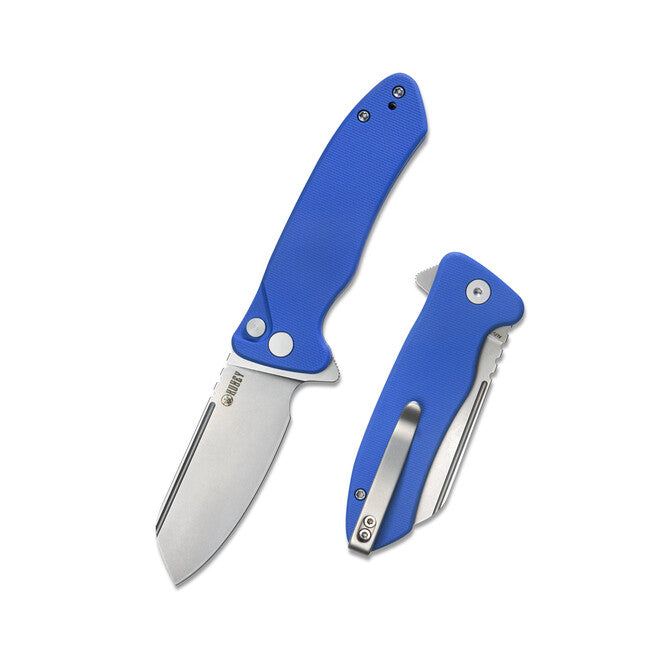 KUBEY Creon S Schließmesser - blau G10