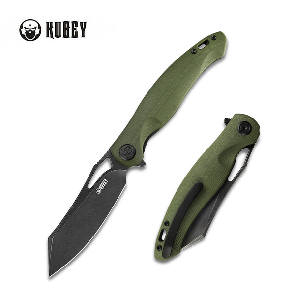 KUBEY Drake OD Schließmesser Stahl AUS 10, grün