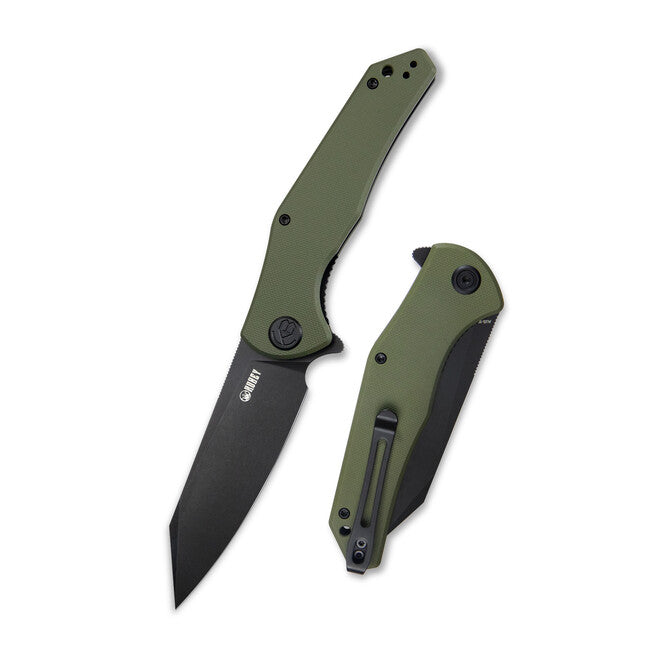 KUBEY-Messer Flash, stahl AUS 10, grün