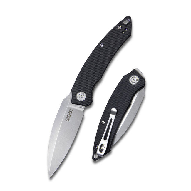 KUBEY Leaf Black G10 schließmesser