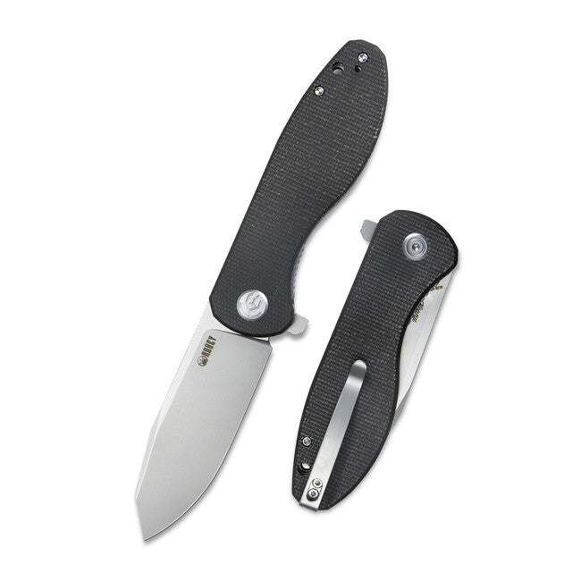 KUBEY Master Chief Schwarz Micarta schließmesser