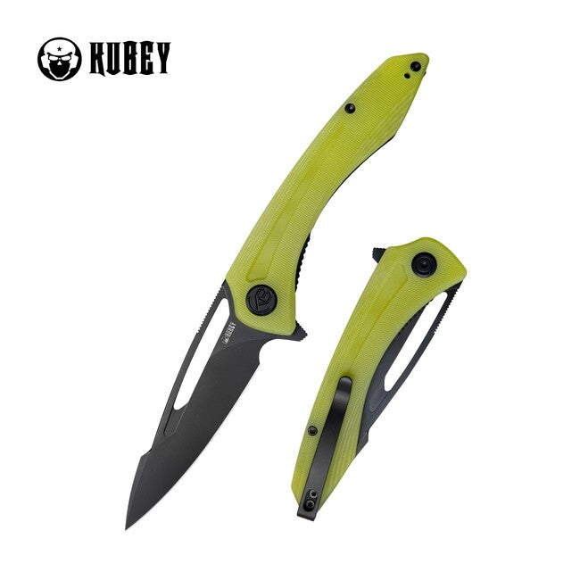 KUBEY Merced Gelb & Schwarz Schließmesser