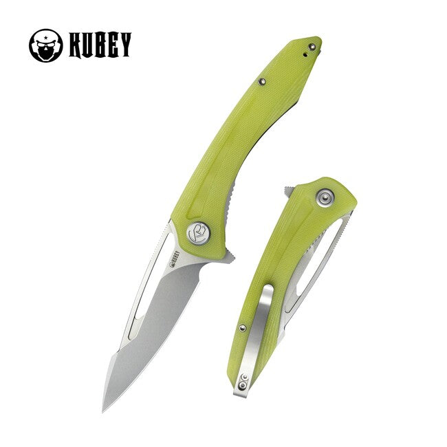 KUBEY Merced Gelb G10 Schließmesser