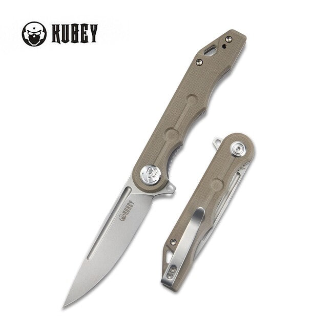 KUBEY Mizo Tan G10 schließmesser