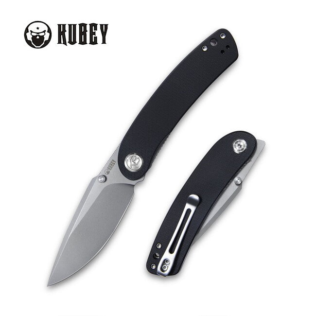 KUBEY Momentum Schließmesser Schwarz (AUS-10)