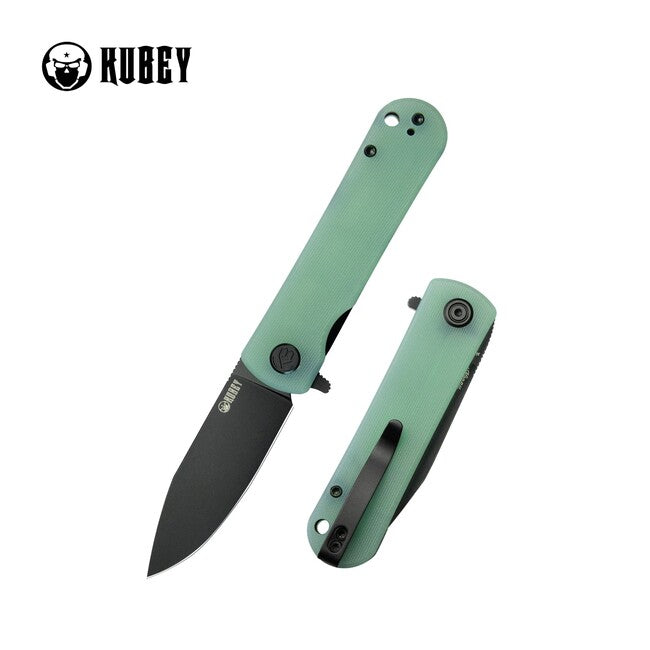 KUBEY NEO Outdoor Schließmesser Jade & Schwarz