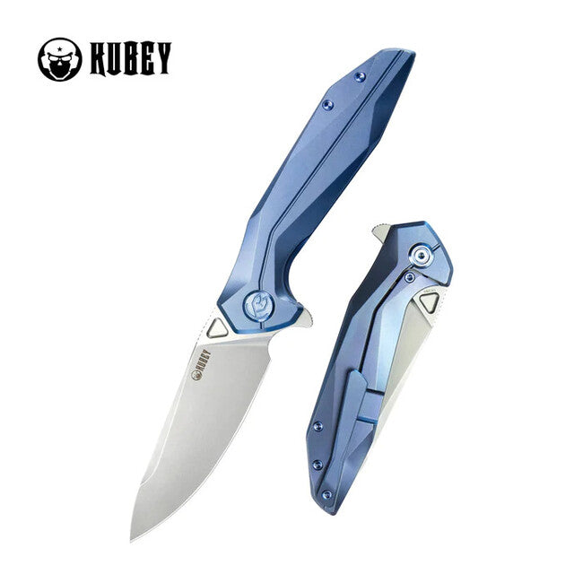 KUBEY Nova Schließmesser Blau-Titan