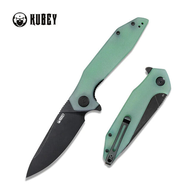 KUBEY Nova Schließmesser Stahl D2, jade