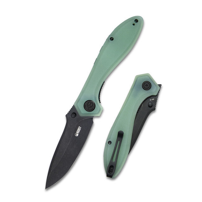 KUBEY Ruckus Jade & Schwarz schließmesser