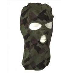 Mil-Tec Balaclava, 3-Loch, woodland