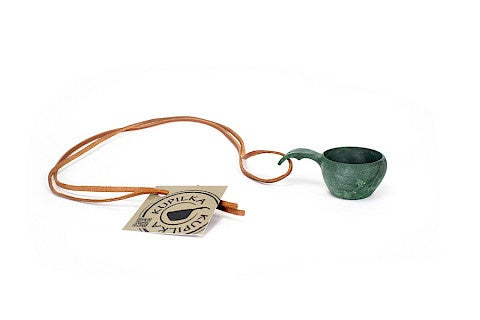 Kupilka EKO Messbecher mit Lederband 15 ml, grün