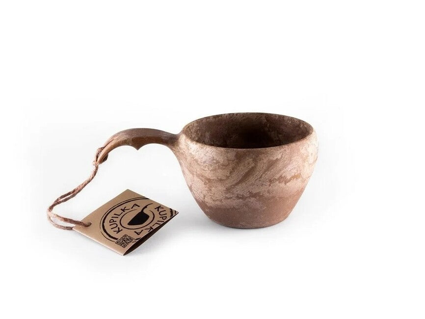 Kupilka Besteckset mit Becher, 370 ml, braun