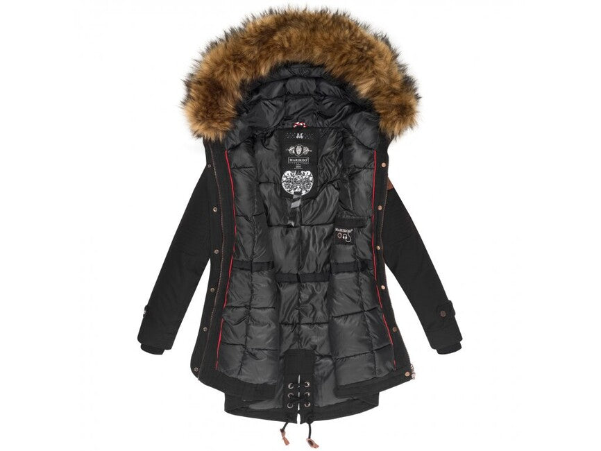 Marikoo LA VIVA PRINCESS damen-winterjacke mit kapuze, navy