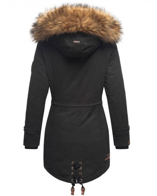 Marikoo LA VIVA PRINCESS damen-winterjacke mit kapuze, navy
