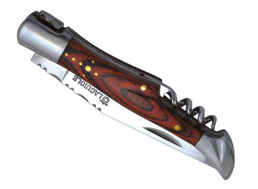 Laguiole DUB039 vreckovy Messer, cepel 12cm, ocel 420, rukovät braun staminy