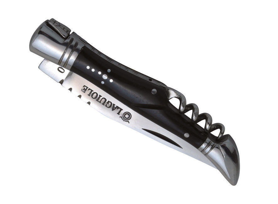 Laguiole DUB041 taschenmesser Klinge 11cm Stahl 440 Griff schwarz Horn